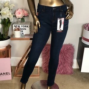 Brand new High-Rise Ankle Skinny Jeans, Dark Wash